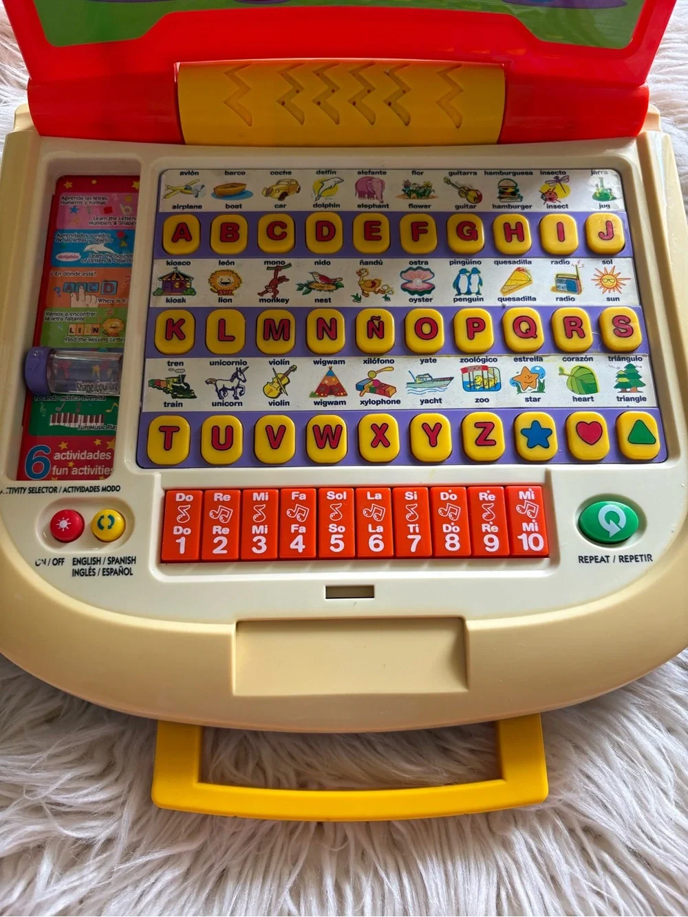 KOOL Kids TOYZ BILINGUAL POWER LAPTOP ENGLISH SPANISH EDUCATIONAL LEARNING WORKS